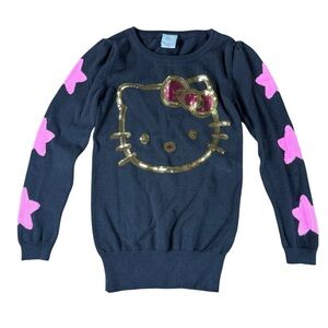 Hello Kitty Sequin Sweater Girls Medium